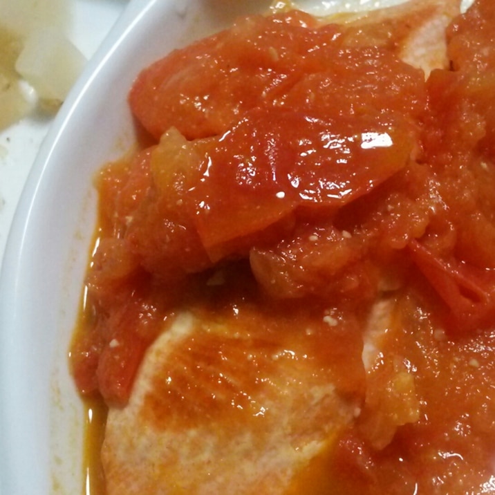 鮭のトマト味噌ソース☆うちの子ばくばく離乳食1